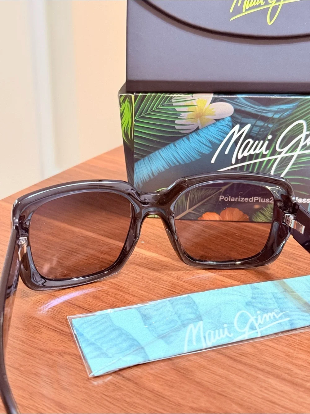 Maui Jim Women’s Square Sunglasses two steps